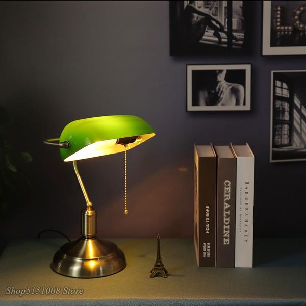 american retro bank table lamp luxury villa green shade desk bedside bedroom study eye protection fixture lamps
american retro bank table lamp luxury villa green shade desk bedside bedroom study eye protection fixture lamps