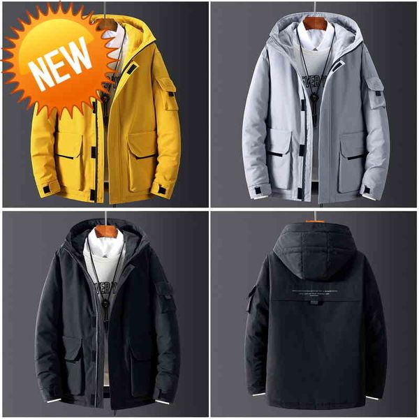 2021 new men's winter jacket thick snow parka overcoat white duck down men wind breaker brand tace coat, Black
2021 new men's winter jacket thick snow parka overcoat white duck down men wind breaker brand tace coat, Black