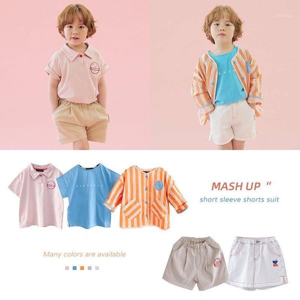 boys' and girls' suit 2021 summer korean children's short sleeve t-shirt foreign style baby shorts casual clothing sets, White
boys' and girls' suit 2021 summer korean children's short sleeve t-shirt foreign style baby shorts casual clothing sets, White