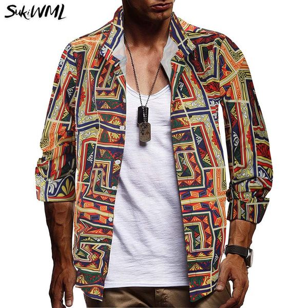 men's casual shirts sukiwml mens hawaiian shirt 2021 fashion print chemises homme autumn long sleeve men linen slim fit camisas sociais, White;black
men's casual shirts sukiwml mens hawaiian shirt 2021 fashion print chemises homme autumn long sleeve men linen slim fit camisas sociais, White;black