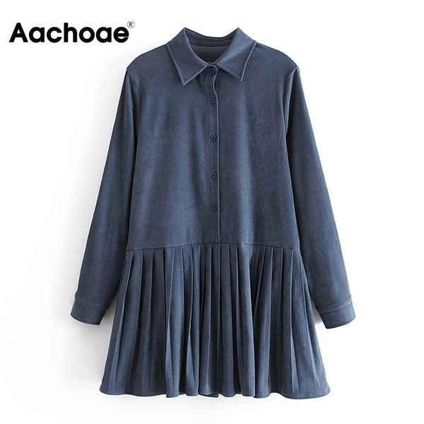 casual women pleated long sleeve vintage shirt dresses lady turn down collar mini dress spring autumn vestidos 210413, Black;gray
casual women pleated long sleeve vintage shirt dresses lady turn down collar mini dress spring autumn vestidos 210413, Black;gray
