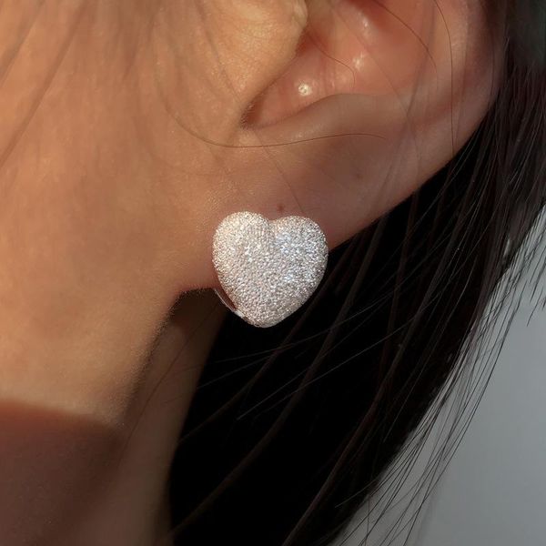 hoop & huggie 925 sterling silver love shape flashing sand earrings sparkling for women fine jewelry wedding gift, Golden;silver
hoop & huggie 925 sterling silver love shape flashing sand earrings sparkling for women fine jewelry wedding gift, Golden;silver