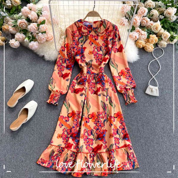 loveflowerlife speing autumn casual print a line dress puff sleeve peter pan collar mid calf high waist women dresses 210521, Black;gray
loveflowerlife speing autumn casual print a line dress puff sleeve peter pan collar mid calf high waist women dresses 210521, Black;gray
