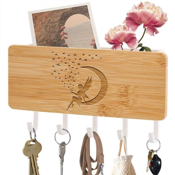 wooden wall-mounted punch-key rack multifunctional stylish household clothing sundries storage practical gift for friends hooks & rails
wooden wall-mounted punch-key rack multifunctional stylish household clothing sundries storage practical gift for friends hooks & rails