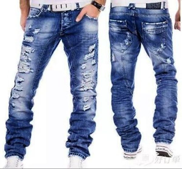 jeans men male jean homme men's classic fashions pants denim biker pant slim fit baggy straight trousers designer kg-193, Blue
jeans men male jean homme men's classic fashions pants denim biker pant slim fit baggy straight trousers designer kg-193, Blue
