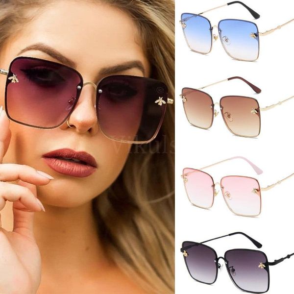 sunglasses 2021 summer oversized square bee ladies gradient color luxury designer sunshade glasses uv400 oculos sol feminino, White;black
sunglasses 2021 summer oversized square bee ladies gradient color luxury designer sunshade glasses uv400 oculos sol feminino, White;black