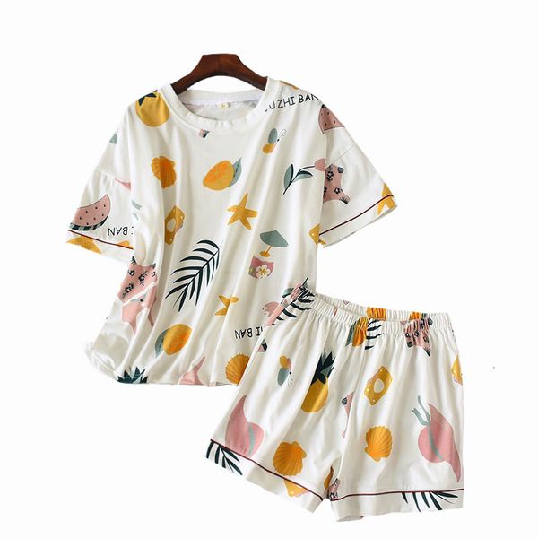 women's sleepwear summer and spring ladies pajamas set women cute cartoon printed 2pcs short sleeve+shorts full cotton homewear p9, Black;red
women's sleepwear summer and spring ladies pajamas set women cute cartoon printed 2pcs short sleeve+shorts full cotton homewear p9, Black;red