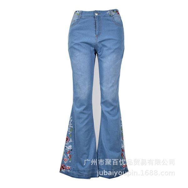 streetwear women embroidered jeans loose elasticity vintage 2021 casual bell bottomed lady pants fashion female trousers women's, Blue
streetwear women embroidered jeans loose elasticity vintage 2021 casual bell bottomed lady pants fashion female trousers women's, Blue