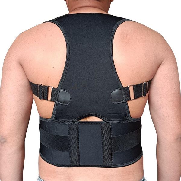 magnetic therapy back corset shoulder lumbar posture corrector bandage spine support belt correct, Black;blue
magnetic therapy back corset shoulder lumbar posture corrector bandage spine support belt correct, Black;blue