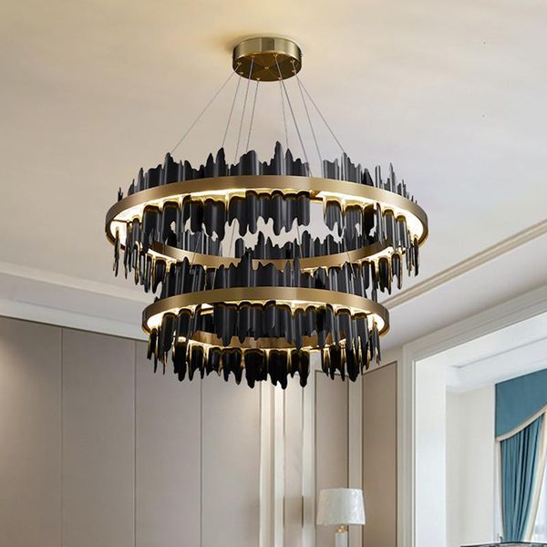pendant lamps modern creative circle led chandelier with remote control black/gold hanging lamp for living room lobby el light fixtures
pendant lamps modern creative circle led chandelier with remote control black/gold hanging lamp for living room lobby el light fixtures