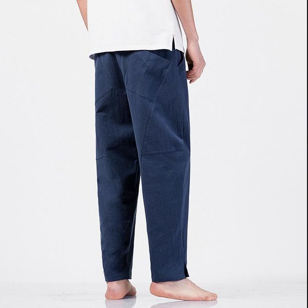 men's pants shzq japanese cotton flaxen trousers ankle banded chinese style casual men harem jogger fitness trouse, Black
men's pants shzq japanese cotton flaxen trousers ankle banded chinese style casual men harem jogger fitness trouse, Black