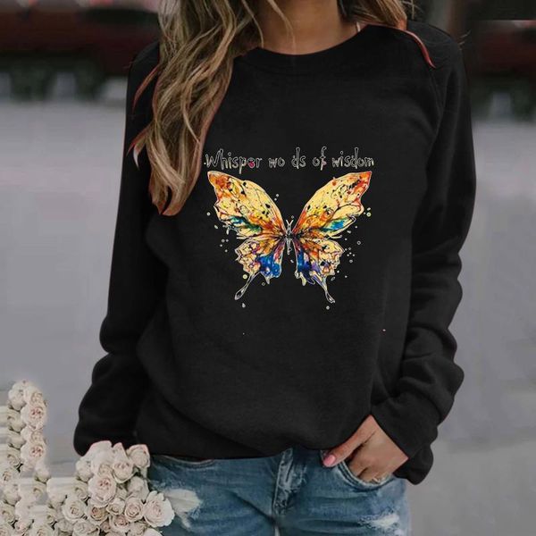 women's hoodies & sweatshirts women butterfly print sweatshirt casual long-sleeved o-neck pullover loose aesthetic clothes female bluza, Black
women's hoodies & sweatshirts women butterfly print sweatshirt casual long-sleeved o-neck pullover loose aesthetic clothes female bluza, Black