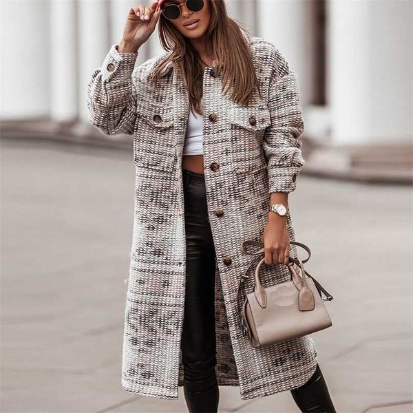 women fashion turn-down collar print woolen long coat vintage pattern print sleeve loose warm overcoat lady outweats 211018, Black
women fashion turn-down collar print woolen long coat vintage pattern print sleeve loose warm overcoat lady outweats 211018, Black