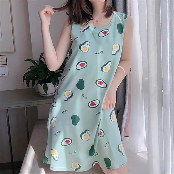 nightdress summer cotton womens sleepwears sleeveless vest dress student fresh cute chest pad nightgowns women large size nightshirt, Black;red
nightdress summer cotton womens sleepwears sleeveless vest dress student fresh cute chest pad nightgowns women large size nightshirt, Black;red