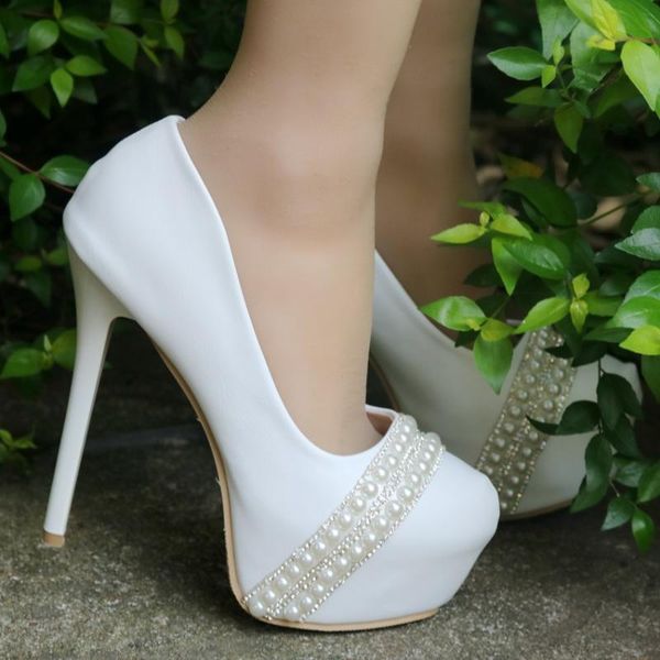 dress shoes 14 cm thin heels high white banquet wedding shoe pearl single waterproof platform womens party pumps, Black
dress shoes 14 cm thin heels high white banquet wedding shoe pearl single waterproof platform womens party pumps, Black