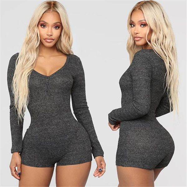 women's jumpsuits & rompers 2021 long sleeve knitted bodysuit stylish slim fit jumpsuit casual home service solid color, Black;white
women's jumpsuits & rompers 2021 long sleeve knitted bodysuit stylish slim fit jumpsuit casual home service solid color, Black;white