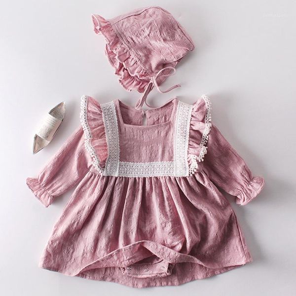jumpsuits 2021 baby girls princess lace long sleeve dress romper +hat 2pcs suit spring autumn born clothes girl jumpsuit1, Blue
jumpsuits 2021 baby girls princess lace long sleeve dress romper +hat 2pcs suit spring autumn born clothes girl jumpsuit1, Blue