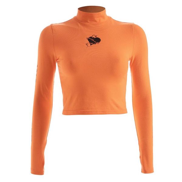 women's t-shirt women crop 2021 long sleeve letters printed turtleneck fashion orange y2k tee ht3403w10, White
women's t-shirt women crop 2021 long sleeve letters printed turtleneck fashion orange y2k tee ht3403w10, White