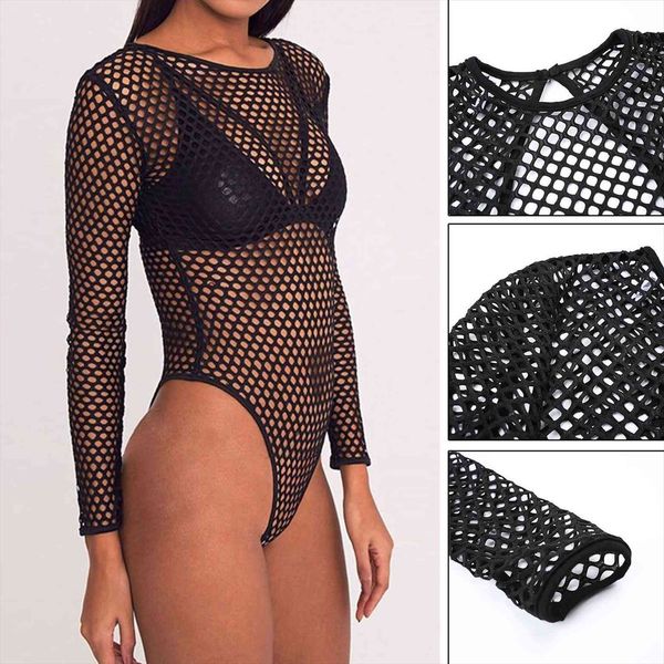 fishnet mesh bodysuit summer womens jumpsuit one piece set clothes hollow out cover button club outfits, Black;white
fishnet mesh bodysuit summer womens jumpsuit one piece set clothes hollow out cover button club outfits, Black;white