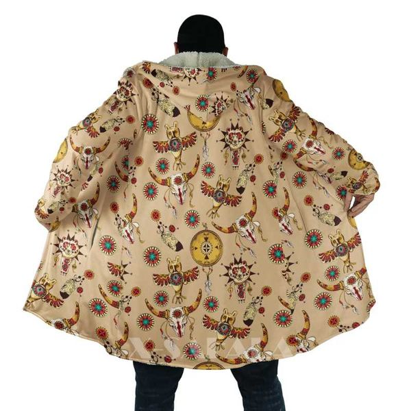 men's wool & blends native totem feather eagle skull all over 3d printed thick warm hooded cloak for men windproof fleece casual-10, Black
men's wool & blends native totem feather eagle skull all over 3d printed thick warm hooded cloak for men windproof fleece casual-10, Black