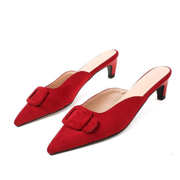 spring and summer small fresh pointed head with stiletto size code 32-43 baotou sandals female tide 18613, Black
spring and summer small fresh pointed head with stiletto size code 32-43 baotou sandals female tide 18613, Black