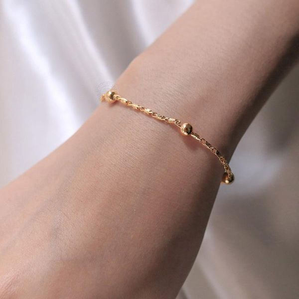 link, chain 585 rose gold beaded bracelet for women satellite link 8inch 20cm fashion jewelry drop gifts lcb66, Black
link, chain 585 rose gold beaded bracelet for women satellite link 8inch 20cm fashion jewelry drop gifts lcb66, Black