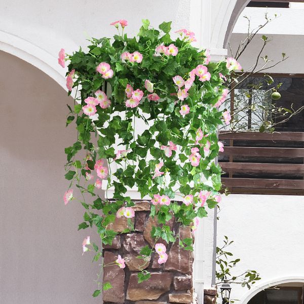 2pcs artificial flower vine for living room wedding party decoration flower 78cm wall hanging flower simulated morning glory
2pcs artificial flower vine for living room wedding party decoration flower 78cm wall hanging flower simulated morning glory