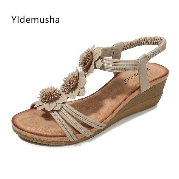 summer comfortable pu casual womens sandals women's fashion flower decoration beige large size thick bottom shoes 36- 42, Black
summer comfortable pu casual womens sandals women's fashion flower decoration beige large size thick bottom shoes 36- 42, Black
