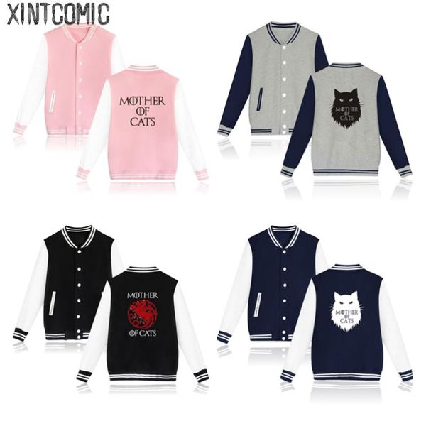 mother of cats baseball uniform spring and autumn coat casual fleece sportswear jackets tracksuit clothes women's, Black;brown
mother of cats baseball uniform spring and autumn coat casual fleece sportswear jackets tracksuit clothes women's, Black;brown