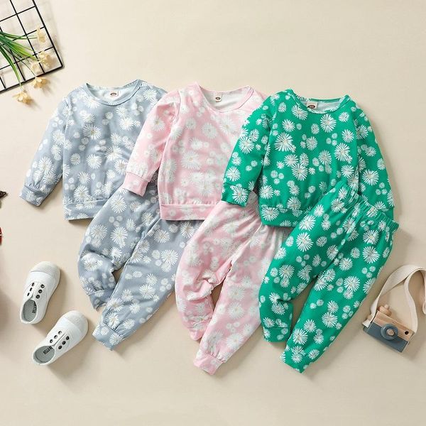clothing sets 2pcs set infant kids baby girl daisy flower outfits long sleeve pullover pant spring autumn clothes 6m-4y, White
clothing sets 2pcs set infant kids baby girl daisy flower outfits long sleeve pullover pant spring autumn clothes 6m-4y, White