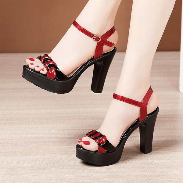 women's high heels summer platform sandals 2021fashion patc hwork ladies plus size 32-43 dress shoes, Black
women's high heels summer platform sandals 2021fashion patc hwork ladies plus size 32-43 dress shoes, Black