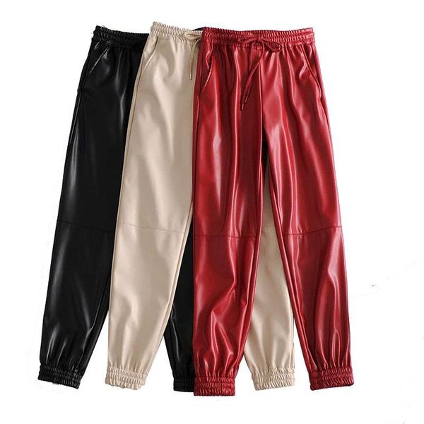 women fashion pu pants black beige red slacks leather trousers autumn winter fleece liner haren xs-l sizes women's & capris, Black;white
women fashion pu pants black beige red slacks leather trousers autumn winter fleece liner haren xs-l sizes women's & capris, Black;white