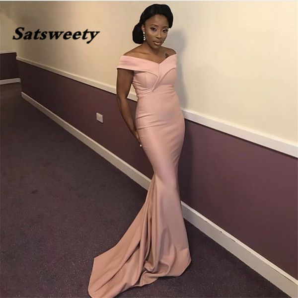 blush pink bridesmaid dress with zipper back african off the shoulder floor length mermaid satin wedding party bridemaid dresses, White;pink
blush pink bridesmaid dress with zipper back african off the shoulder floor length mermaid satin wedding party bridemaid dresses, White;pink