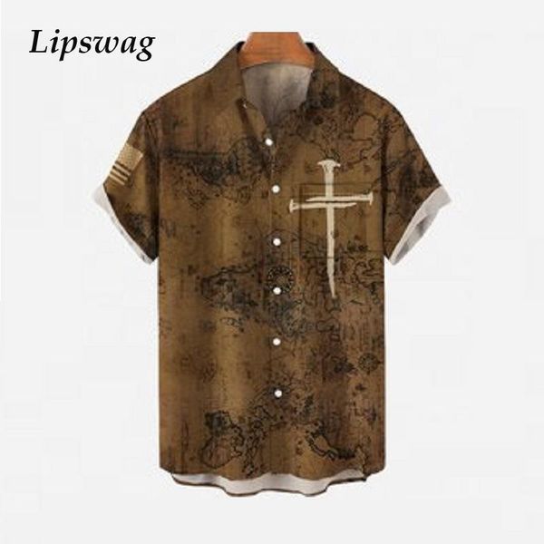 men's casual shirts short sleeve summer turn-down collar shirt vintage harajuku printed button loose men fashion streetwear, White;black
men's casual shirts short sleeve summer turn-down collar shirt vintage harajuku printed button loose men fashion streetwear, White;black