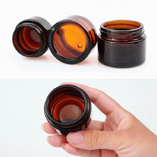 storage bottles & jars amber glass cream 5g 10g 15g 20g 30g 50g 100g brown cosmetic jar packaging eye containers with black lid
storage bottles & jars amber glass cream 5g 10g 15g 20g 30g 50g 100g brown cosmetic jar packaging eye containers with black lid