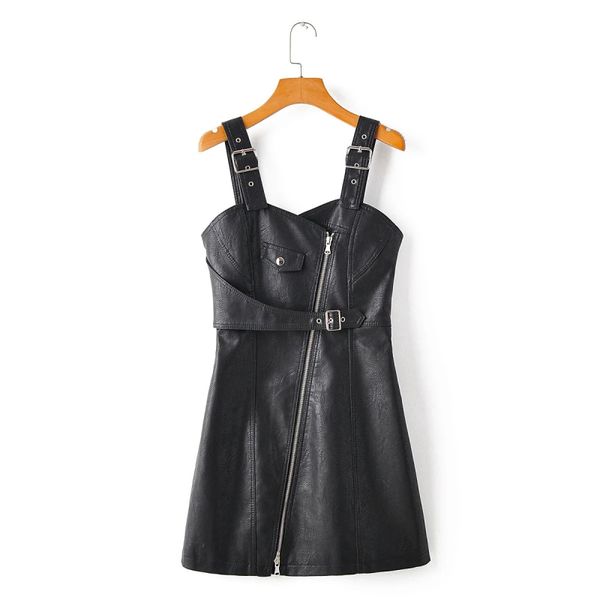 vintage women pu mid dresses spring black fashion ladies cool female leather casual girls 210427, Black;gray
vintage women pu mid dresses spring black fashion ladies cool female leather casual girls 210427, Black;gray
