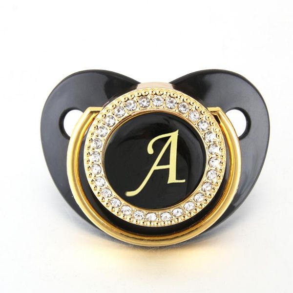 pacifiers# gold name initials letter a black bling pacifier bpa dummy shining baby shower gift 0-12 months nipple
pacifiers# gold name initials letter a black bling pacifier bpa dummy shining baby shower gift 0-12 months nipple