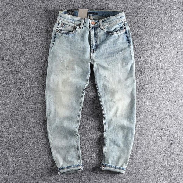 men's jeans 2021 autumn white light blue slim fit small straight tube youth casual pants trend handsome boy trouser 520
men's jeans 2021 autumn white light blue slim fit small straight tube youth casual pants trend handsome boy trouser 520