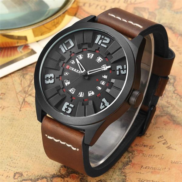 wristwatches fashion sports men watch quartz curren military army waterproof business leahter relogio masculino, Slivery;brown
wristwatches fashion sports men watch quartz curren military army waterproof business leahter relogio masculino, Slivery;brown