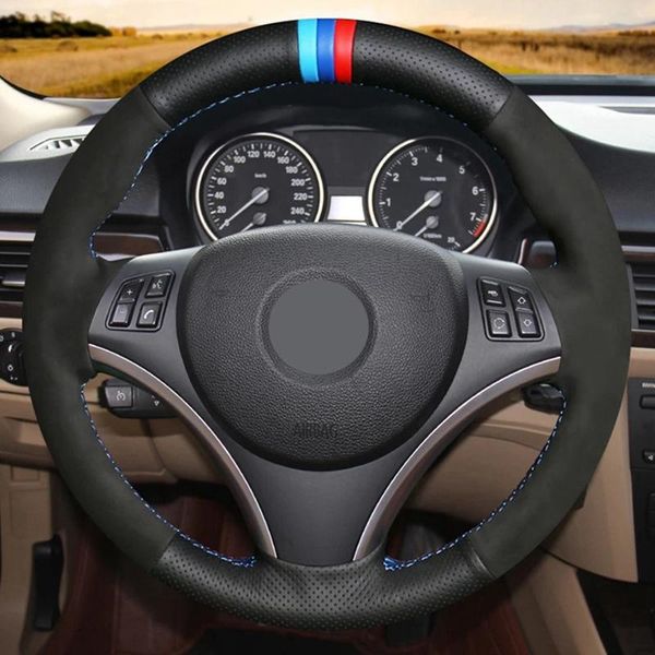 car steering wheel cover hand-stitched black genuine leather suede soft for e90 320i 325i 330i 335i e87 120i 120d covers
car steering wheel cover hand-stitched black genuine leather suede soft for e90 320i 325i 330i 335i e87 120i 120d covers