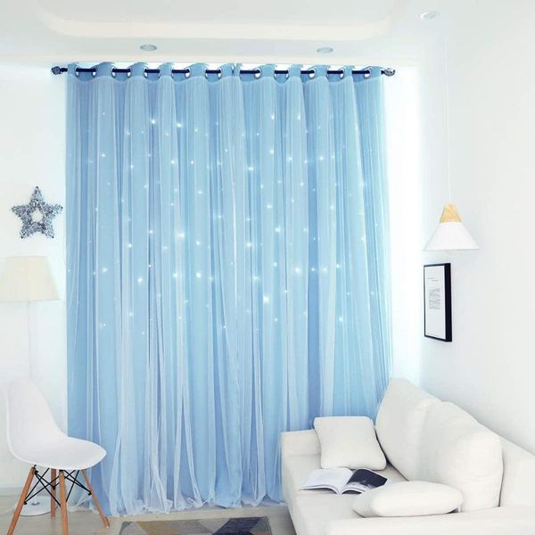 curtain & drapes for living room bedroom hollow star thermal insulated blackout window drape blinds stitched with white voile
curtain & drapes for living room bedroom hollow star thermal insulated blackout window drape blinds stitched with white voile