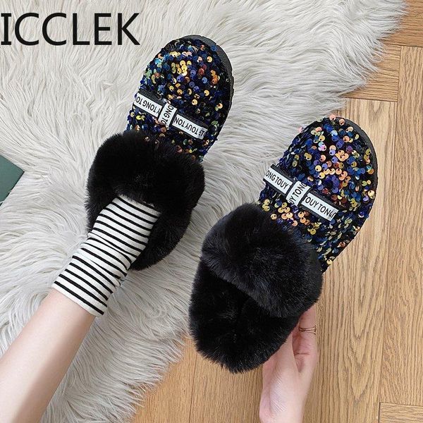 boots fashion sequins thick fur snow women comfortable bow plush ankle woman slip on winter shoes ladies, Black
boots fashion sequins thick fur snow women comfortable bow plush ankle woman slip on winter shoes ladies, Black