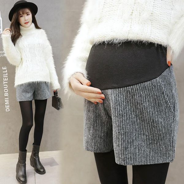 maternity bottoms 9011 autumn winter woolen shorts elastic waist belly clothes for pregnant women wide leg loose casual pregnancy, White
maternity bottoms 9011 autumn winter woolen shorts elastic waist belly clothes for pregnant women wide leg loose casual pregnancy, White