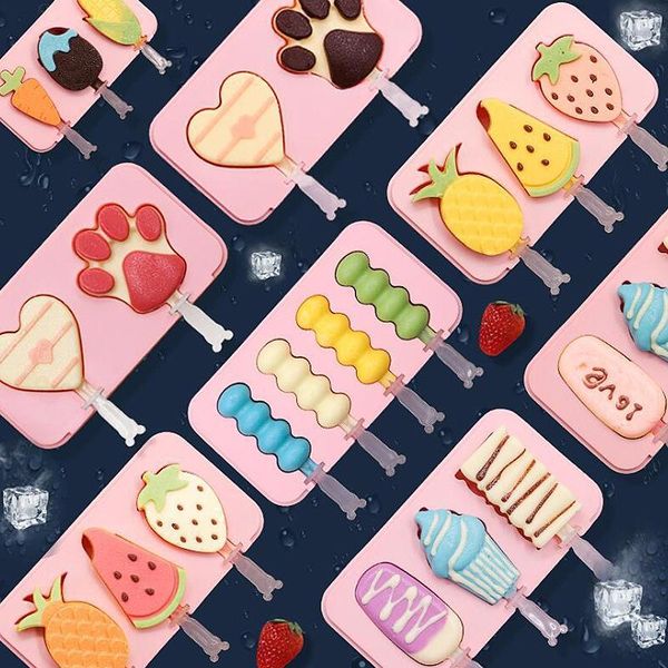 baking moulds silicone ice cream mold with lid animals shape jelly diy dessert reusable popsicle stick
baking moulds silicone ice cream mold with lid animals shape jelly diy dessert reusable popsicle stick
