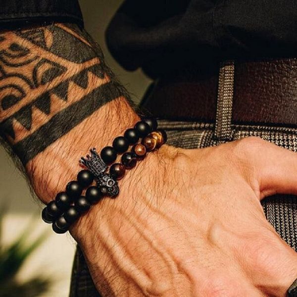 natural stone beaded mens bracelet 2pcs/set fashion crown skull charm pulseras masculina jewelry women bracelets, Golden;silver
natural stone beaded mens bracelet 2pcs/set fashion crown skull charm pulseras masculina jewelry women bracelets, Golden;silver
