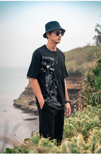 men's t-shirts ytx1936 2021 male youth hip hop oversize loose street crew neck short sleeve t-shirt, White;black
men's t-shirts ytx1936 2021 male youth hip hop oversize loose street crew neck short sleeve t-shirt, White;black