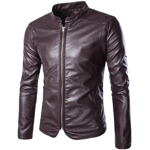 men's fur & faux good quality men slim brown motorcycle leather jackets autumn male large size suede coats, Black
men's fur & faux good quality men slim brown motorcycle leather jackets autumn male large size suede coats, Black