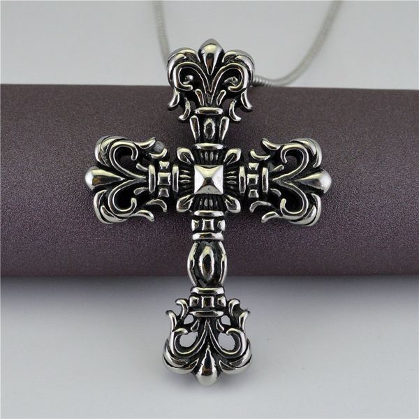 design jewelry titanium steel casting cross necklace religious kro love pendant punk women's accessories stn259, Silver
design jewelry titanium steel casting cross necklace religious kro love pendant punk women's accessories stn259, Silver