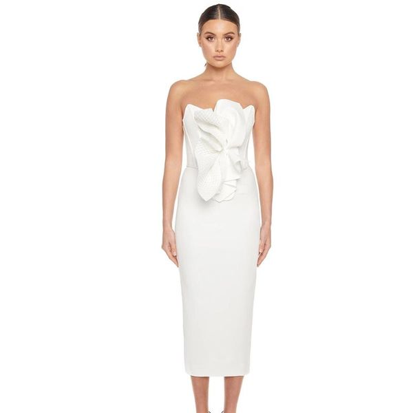 casual dresses ocstrade runway fashion ruffled white bandage dress 2021 women strapless midi bodycon evening party, Black;gray
casual dresses ocstrade runway fashion ruffled white bandage dress 2021 women strapless midi bodycon evening party, Black;gray