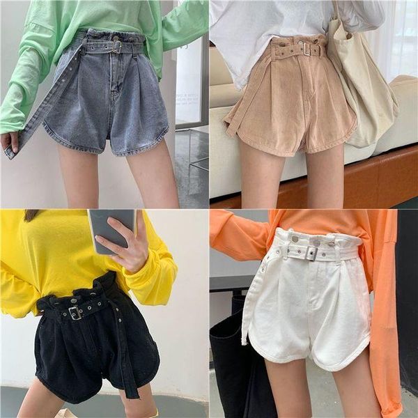 women's jeans summer casual sashes denim shorts korean loose slim high waist short all-match sequines wide leg pants mw1112, Blue
women's jeans summer casual sashes denim shorts korean loose slim high waist short all-match sequines wide leg pants mw1112, Blue